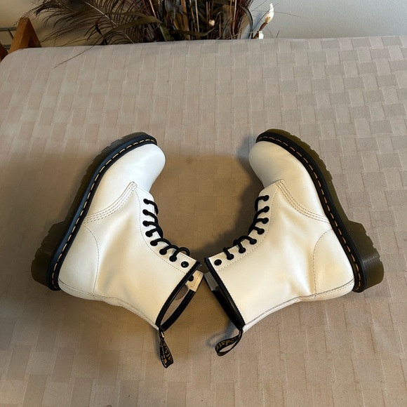 Dr. Martens 1460 Patent Leather Lace Up Combat Boots - Picture 8 of 13